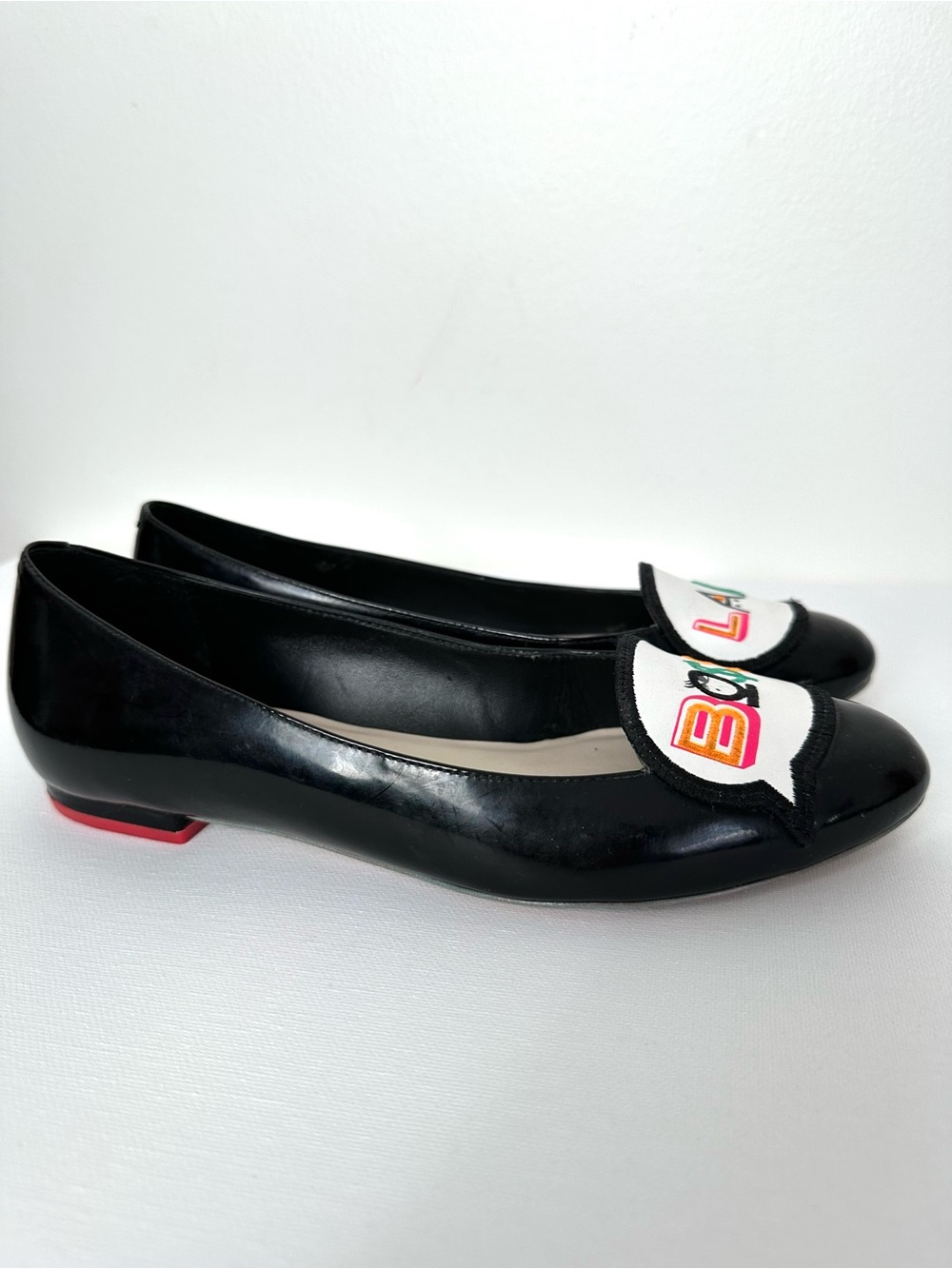 Sophia Webster Boss Lady Patent Leather Flats Kitschy Twee Eclectic Dopamine - Picture 5 of 11